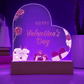 Forever My Valentine: Acrylic Heart Plaque - Gadget and Glam Shop