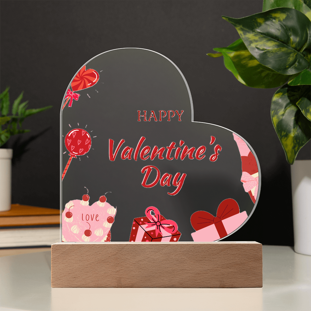 Forever My Valentine: Acrylic Heart Plaque