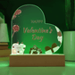 Forever My Valentine: Acrylic Heart Plaque - Gadget and Glam Shop