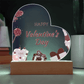 Forever My Valentine: Acrylic Heart Plaque - Gadget and Glam Shop