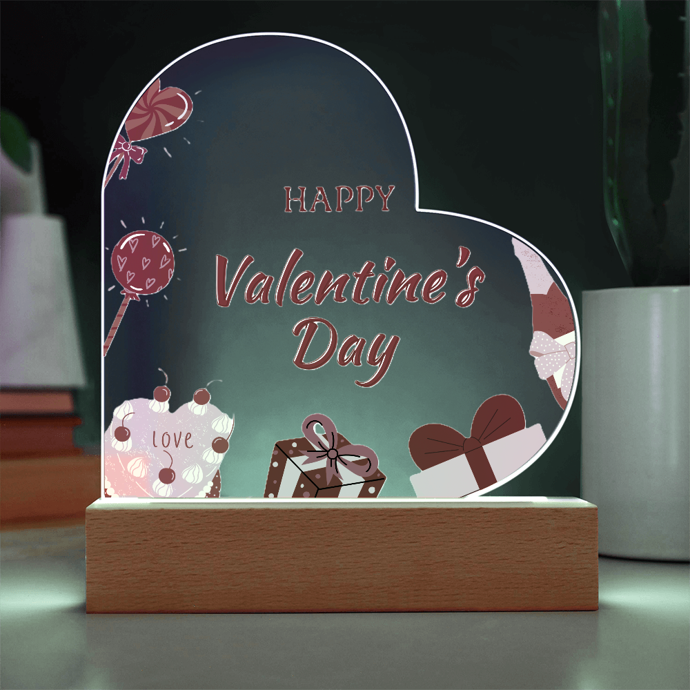 Forever My Valentine: Acrylic Heart Plaque