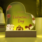 Forever My Valentine: Acrylic Heart Plaque - Gadget and Glam Shop