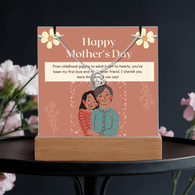 My First Love, My Forever Friend – Keepsake Acrylic & Forever Love Necklace - Gadget and Glam Shop