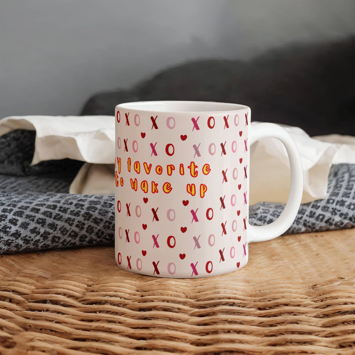 Valentine's Day Love Sips: White Ceramic Mug