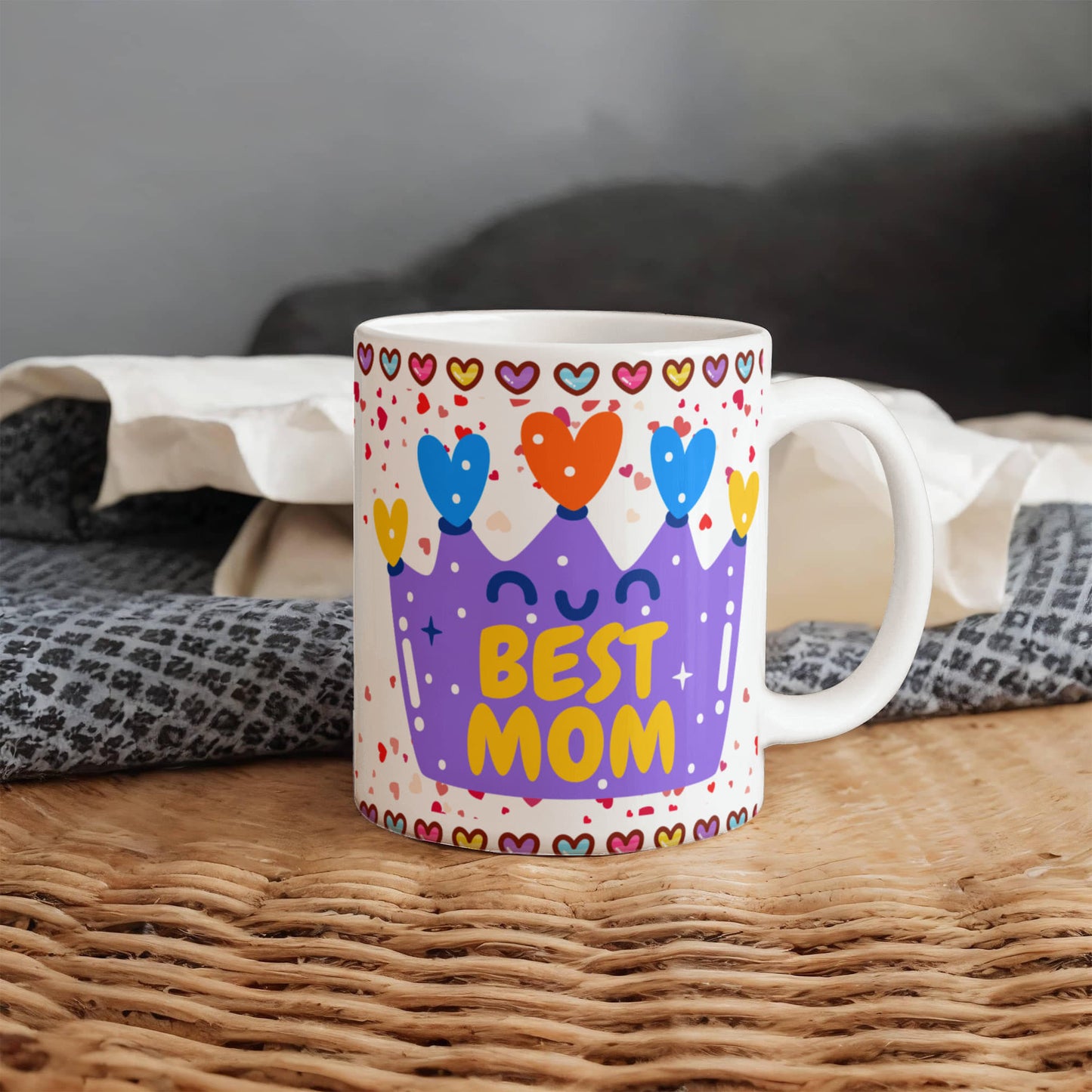 Best Mom – White Ceramic Mug (Multiple Variants) for Mother's Day