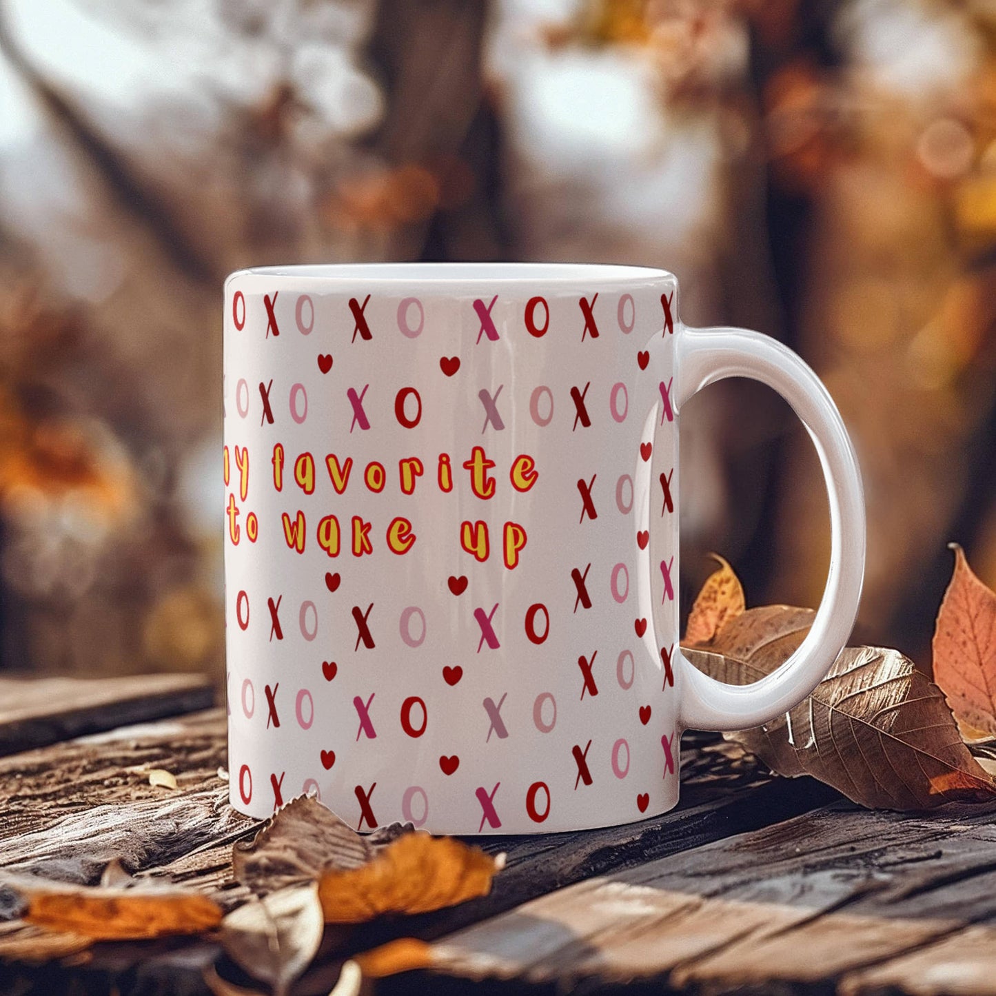 Valentine's Day Love Sips: White Ceramic Mug