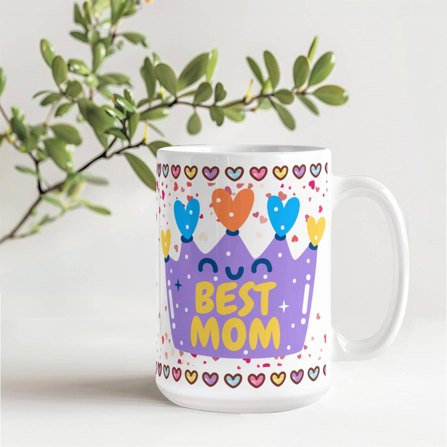 Best Mom – White Ceramic Mug (Multiple Variants) for Mother's Day