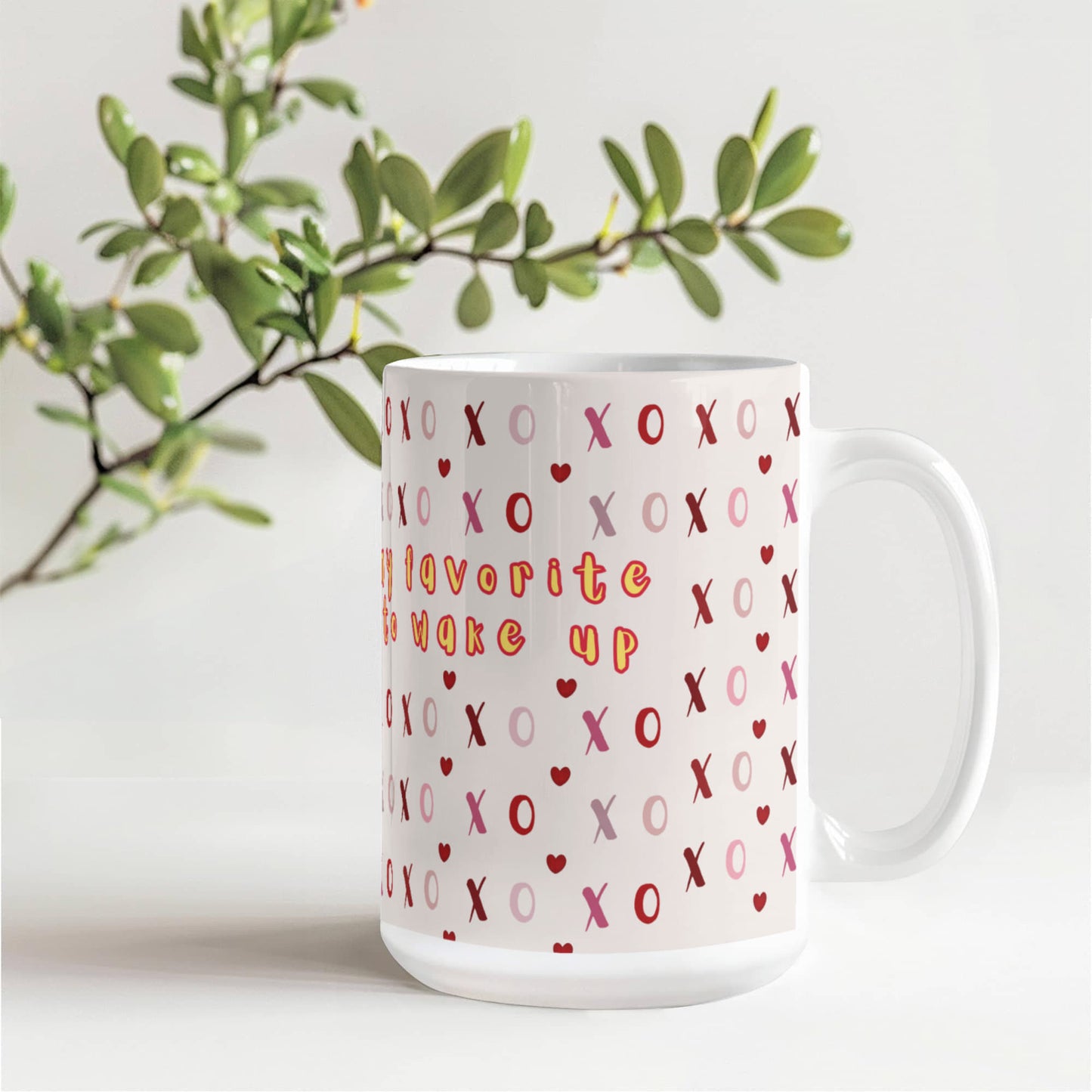 Valentine's Day Love Sips: White Ceramic Mug