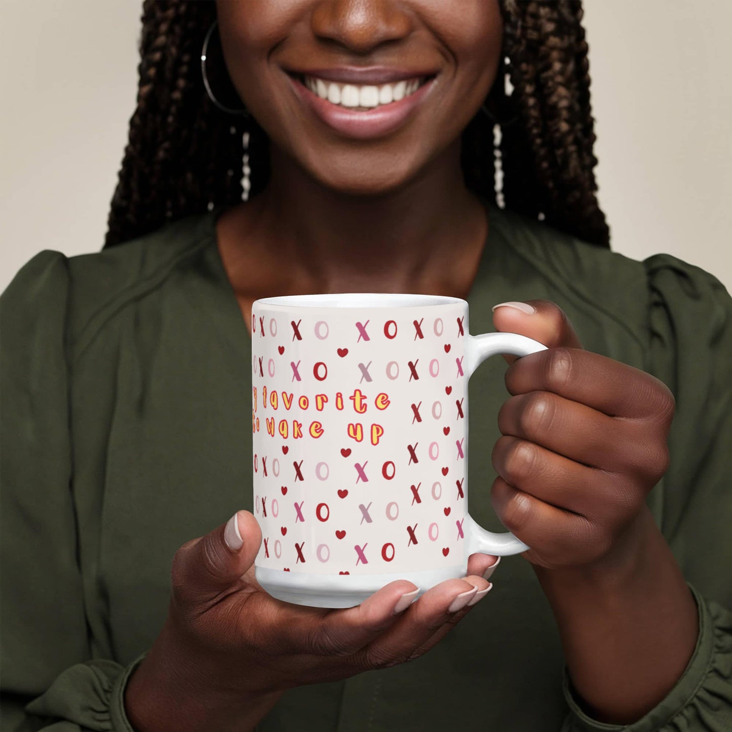 Valentine's Day Love Sips: White Ceramic Mug