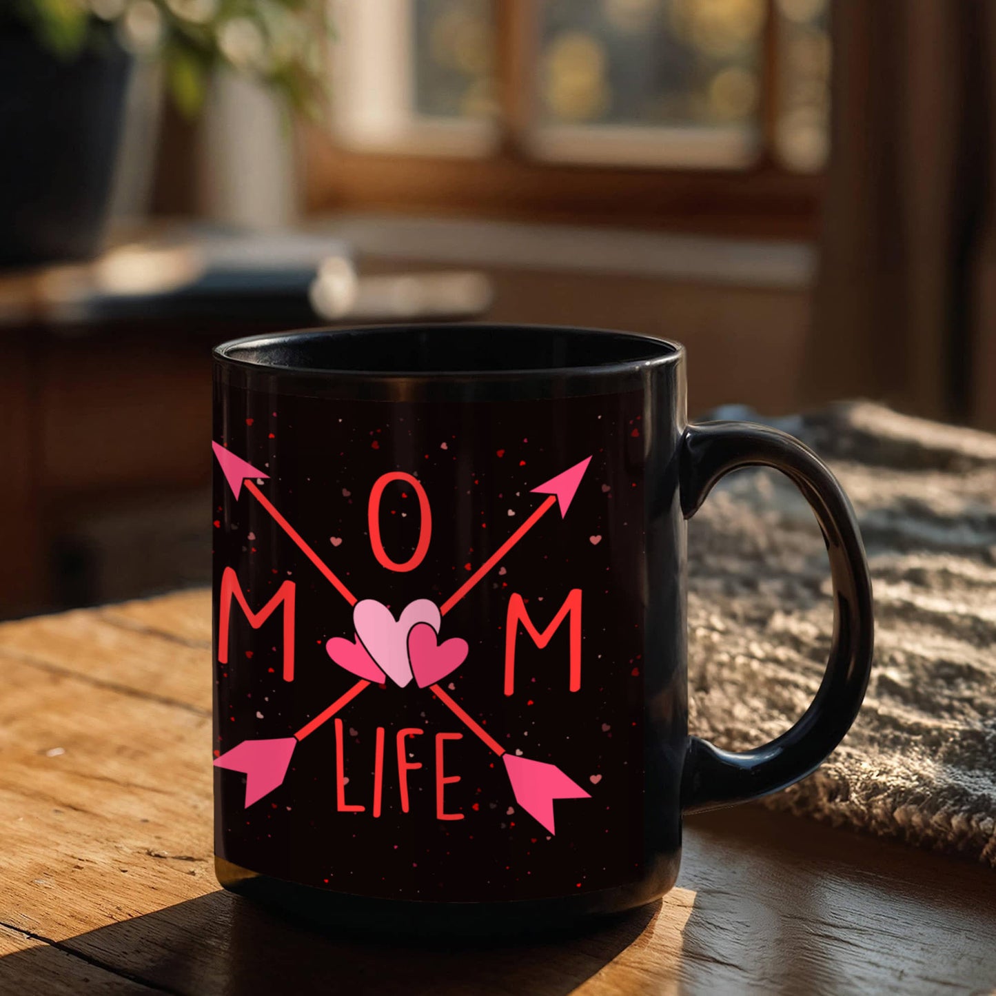 Mom Life – Black Ceramic Mug (Multiple Variants) for Mother's Day