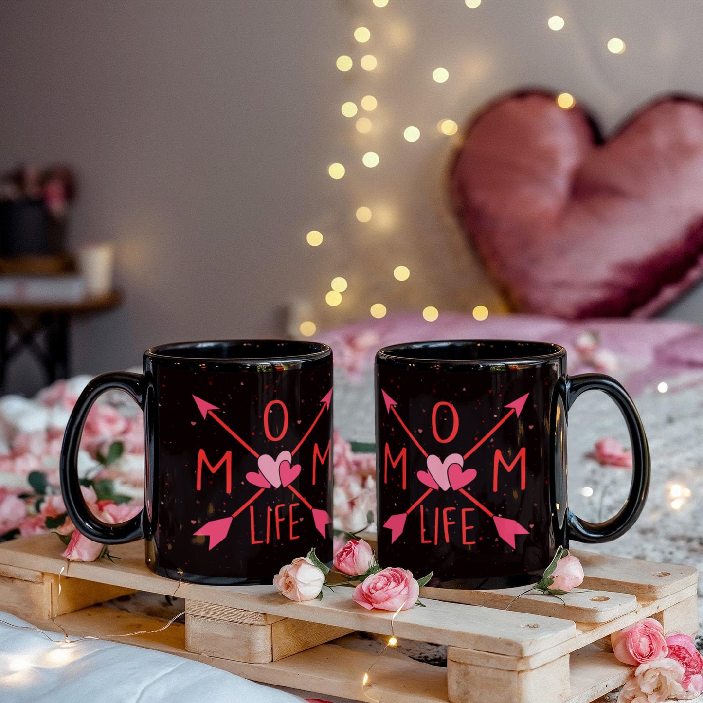 Mom Life – Black Ceramic Mug (Multiple Variants) for Mother's Day