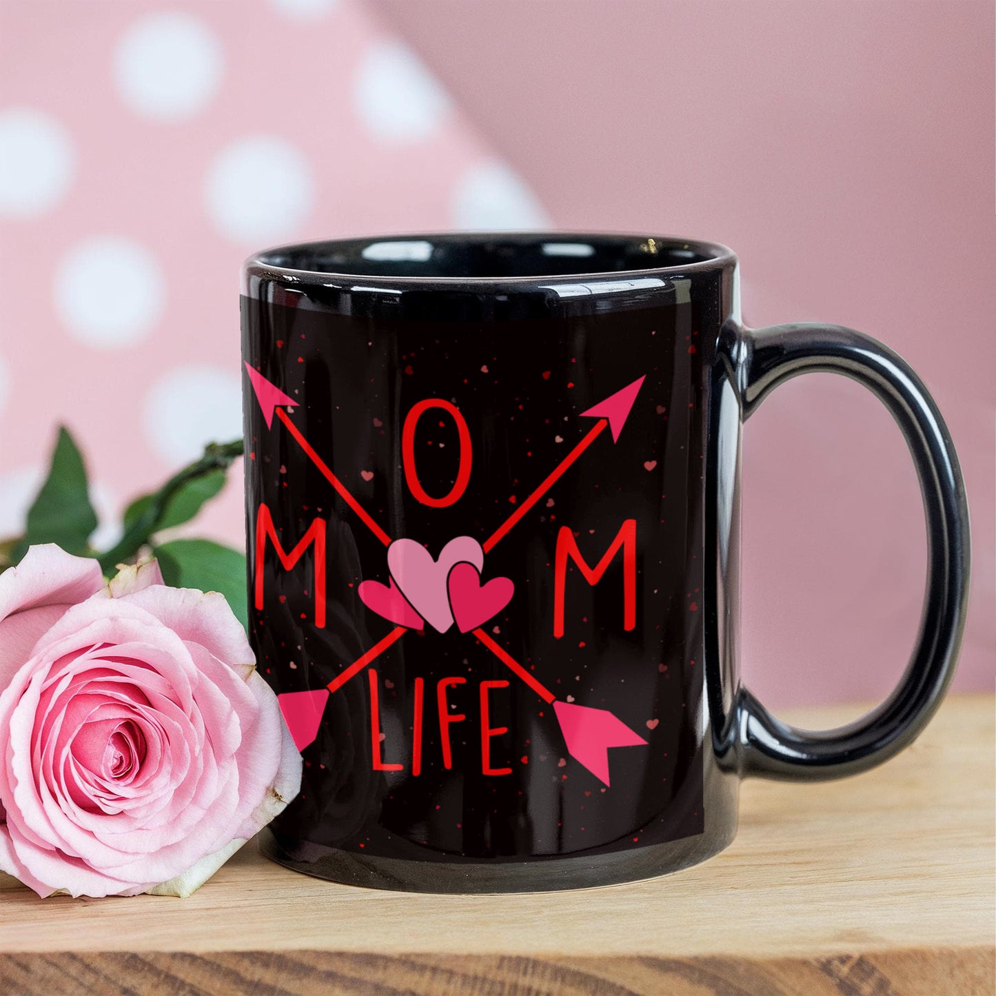 Mom Life – Black Ceramic Mug (Multiple Variants) for Mother's Day