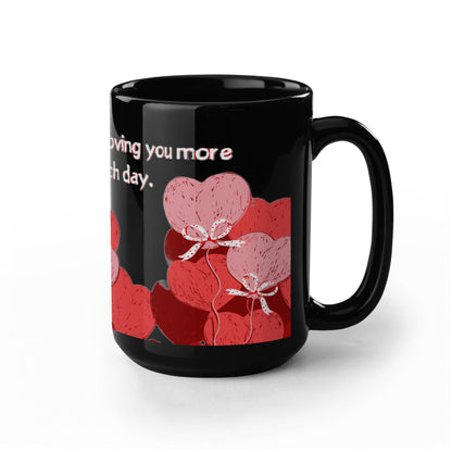 Valentine's Day Love Brew: Black Ceramic Mug - Gadget and Glam Shop