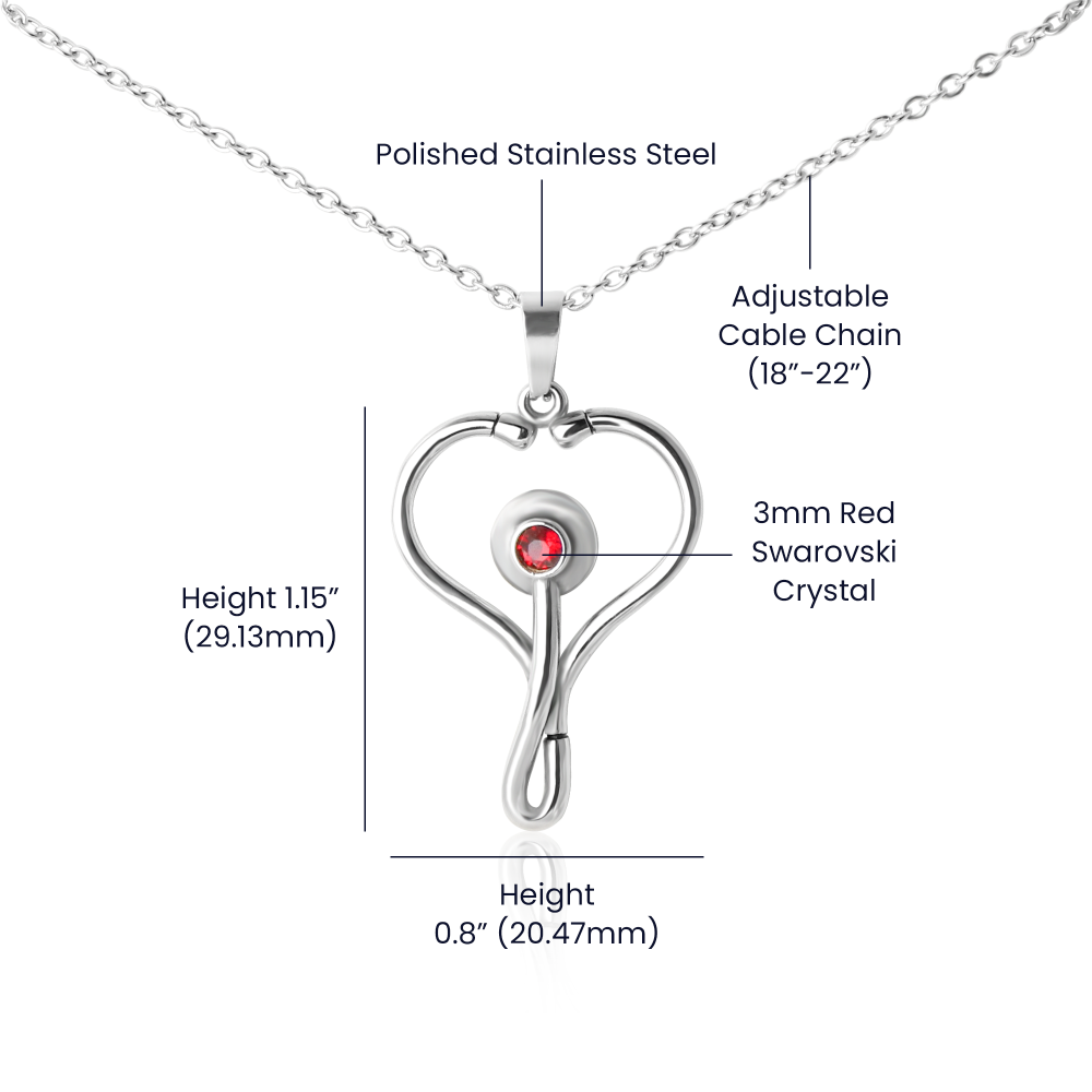 Heartbeat of Love: Valentine's Day HeartScope Necklace