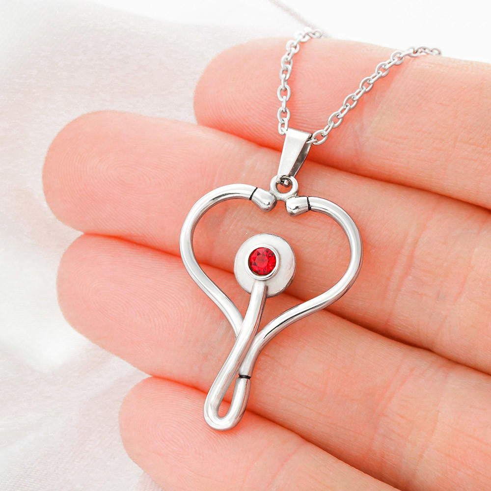 Heartbeat of Love: Valentine's Day HeartScope Necklace