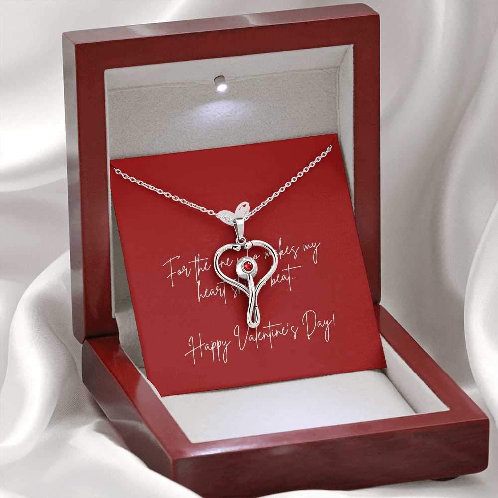 Heartbeat of Love: Valentine's Day HeartScope Necklace