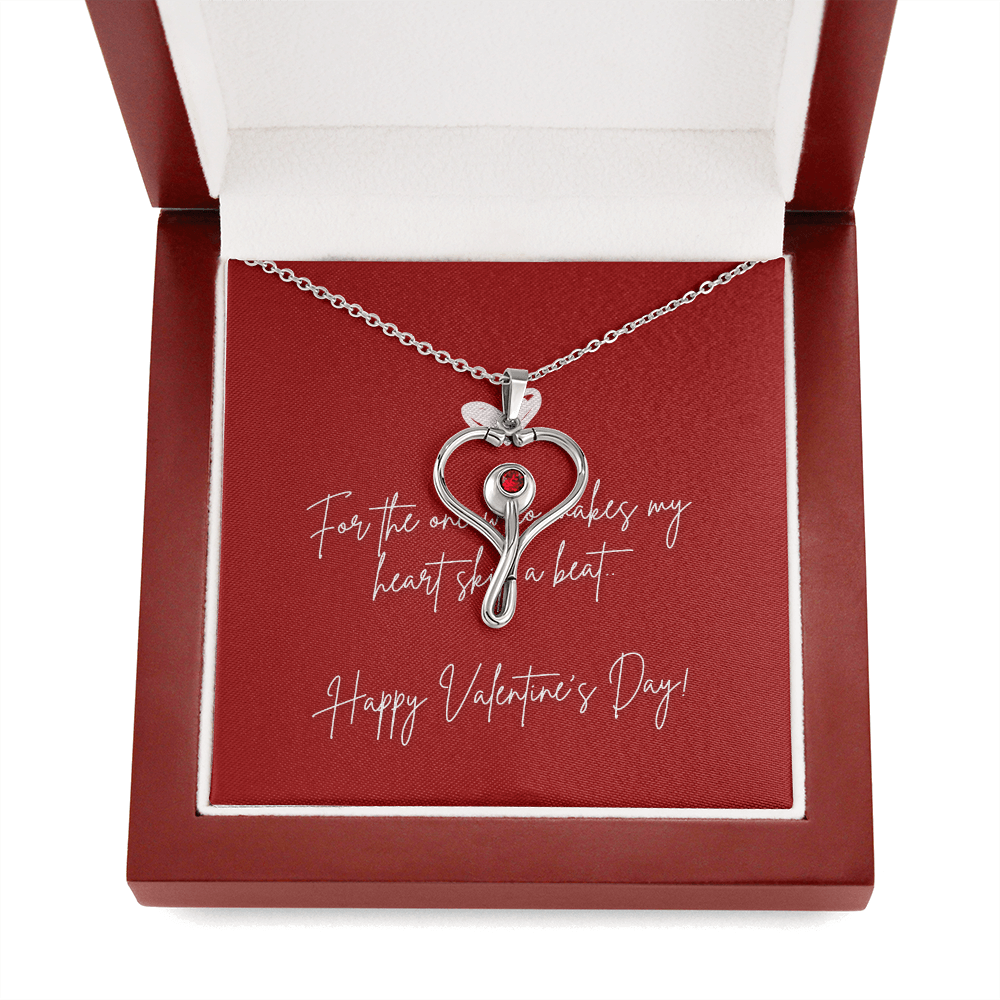 Heartbeat of Love: Valentine's Day HeartScope Necklace