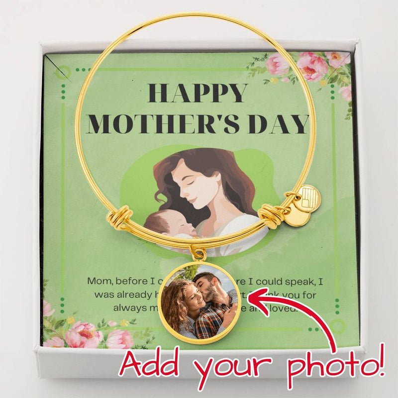 My First Home – Personalized Luxury Circle Bangle for Mother's Day