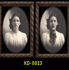 3D Halloween Face Changing Ghost Portrait