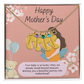 A Mother's Love Begins Before Birth – Engraved Baby Feet Necklace with Birthstone for Mother's Day - Gadget and Glam Shop