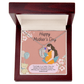 A Mother's Love Begins Before Birth – Engraved Baby Feet Necklace with Birthstone for Mother's Day - Gadget and Glam Shop