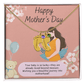 A Mother's Love Begins Before Birth – Engraved Baby Feet Necklace with Birthstone for Mother's Day - Gadget and Glam Shop