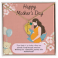 A Mother's Love Begins Before Birth – Engraved Baby Feet Necklace with Birthstone for Mother's Day - Gadget and Glam Shop