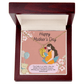 A Mother's Love Begins Before Birth – Engraved Baby Feet Necklace with Birthstone for Mother's Day - Gadget and Glam Shop