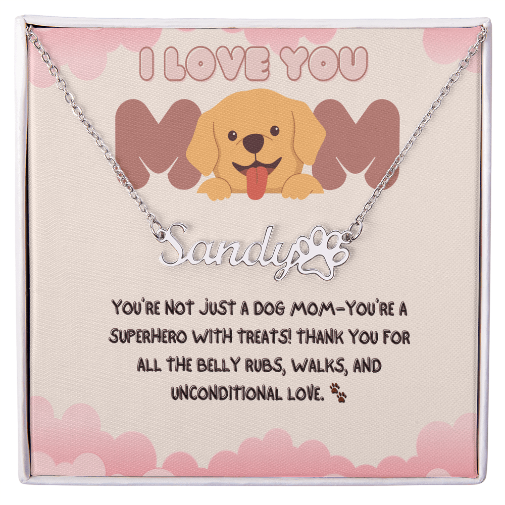 Dog Mom: Paw Print Necklace – The Perfect Mother’s Day Gift - Gadget and Glam Shop