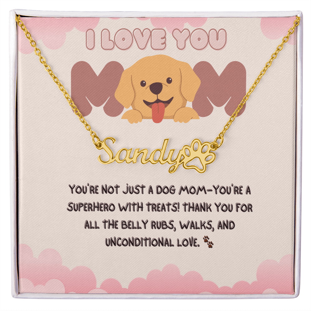 Dog Mom: Paw Print Necklace – The Perfect Mother’s Day Gift - Gadget and Glam Shop