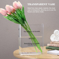 Transparent Glas Book Vase