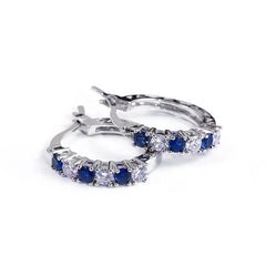 Dazzling Choices: 925 Silver Earrings with Sapphire, Emerald, Amethyst, and Ruby Gemstone Drops