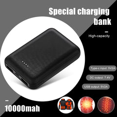 Ultra-Thin 20,000mAh Power Bank – Versatile Portable Charger for Heated Vests, Jackets, Gloves, Scarves, Socks & More. Perfect for Outdoor Adventures