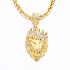 Introducing our Majestic Men's Lion Head Necklace!