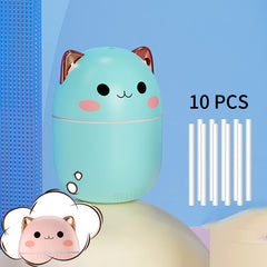 10-Pieces This ultrasonic humidifier is designed for small spaces and features a continuous spray mode to provide long-lasting relief from dryness. 